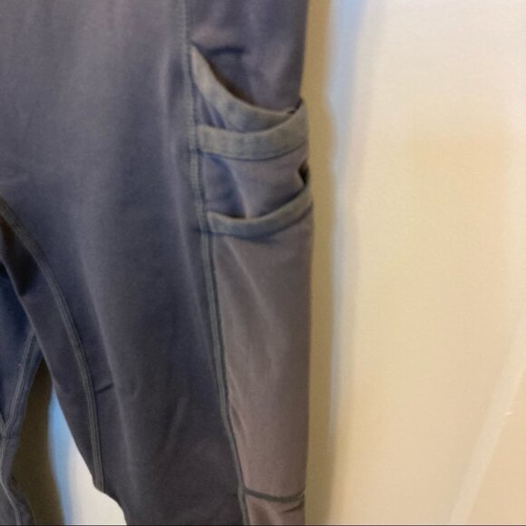 FABLETICS Sz M Motion 365 Grey Leggings Tights w/ Mesh - Picture 2 of 8